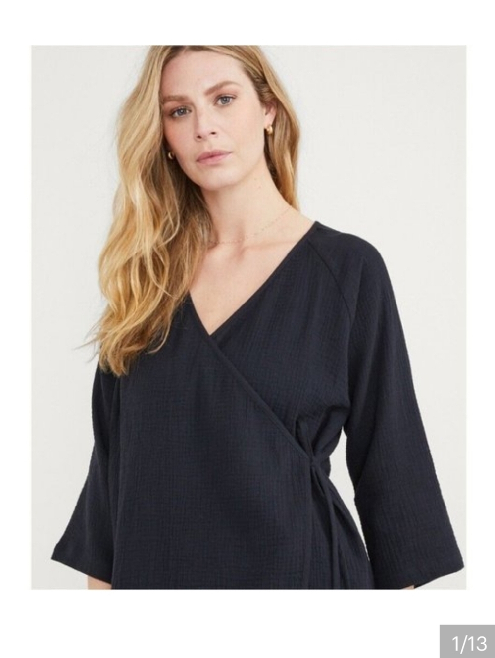 HATCH Guazy 3/4 Length Sleeve Maternity Shirt Nursing